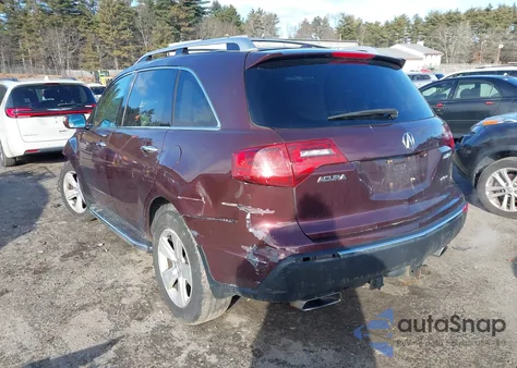 2011 Acura Mdx Technology Package z USA, uszkodzony, nr VIN 2HNYD2H61BH513388